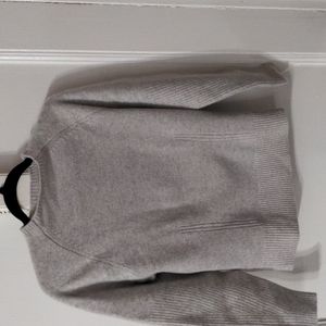 Club Monaco Small Grey Cashmere Blend Mock neck Sweater